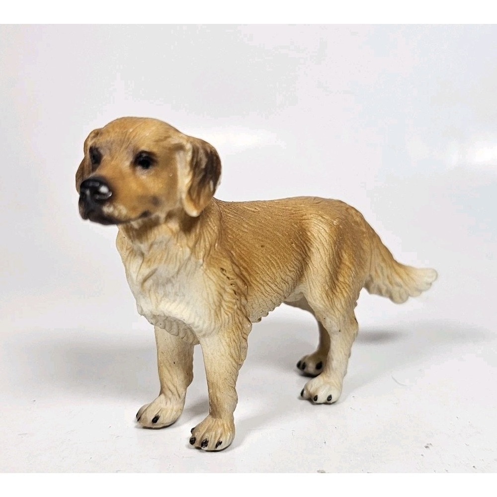 Schleich #16335‎ Golden Retriever 2 puppy dog yellow canine pet toy